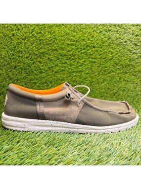 Hey Dude Wally Tri Nylon Trailhead Mens Size 12 Green Athletic Slip On Shoes
